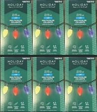 Holiday Living 6 X 25 Count LED Multicolor C9 Lights 12 Ft Light Length 5967832