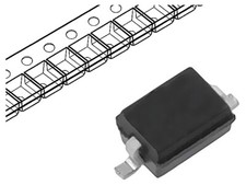 25 x diodo BZT52C24S: rotolo SMD Zener 0,2 W 24 V, nastro SOD323 singolo diod...
