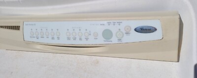 Whirlpool Gold Quiet Partner Dishwasher Control Panel OFF WHITE