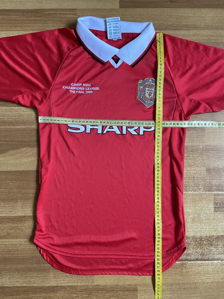 MANCHESTER UNITED 1999 HOME FOOTBALL SHIRT SOCCER JERSEY RETRO