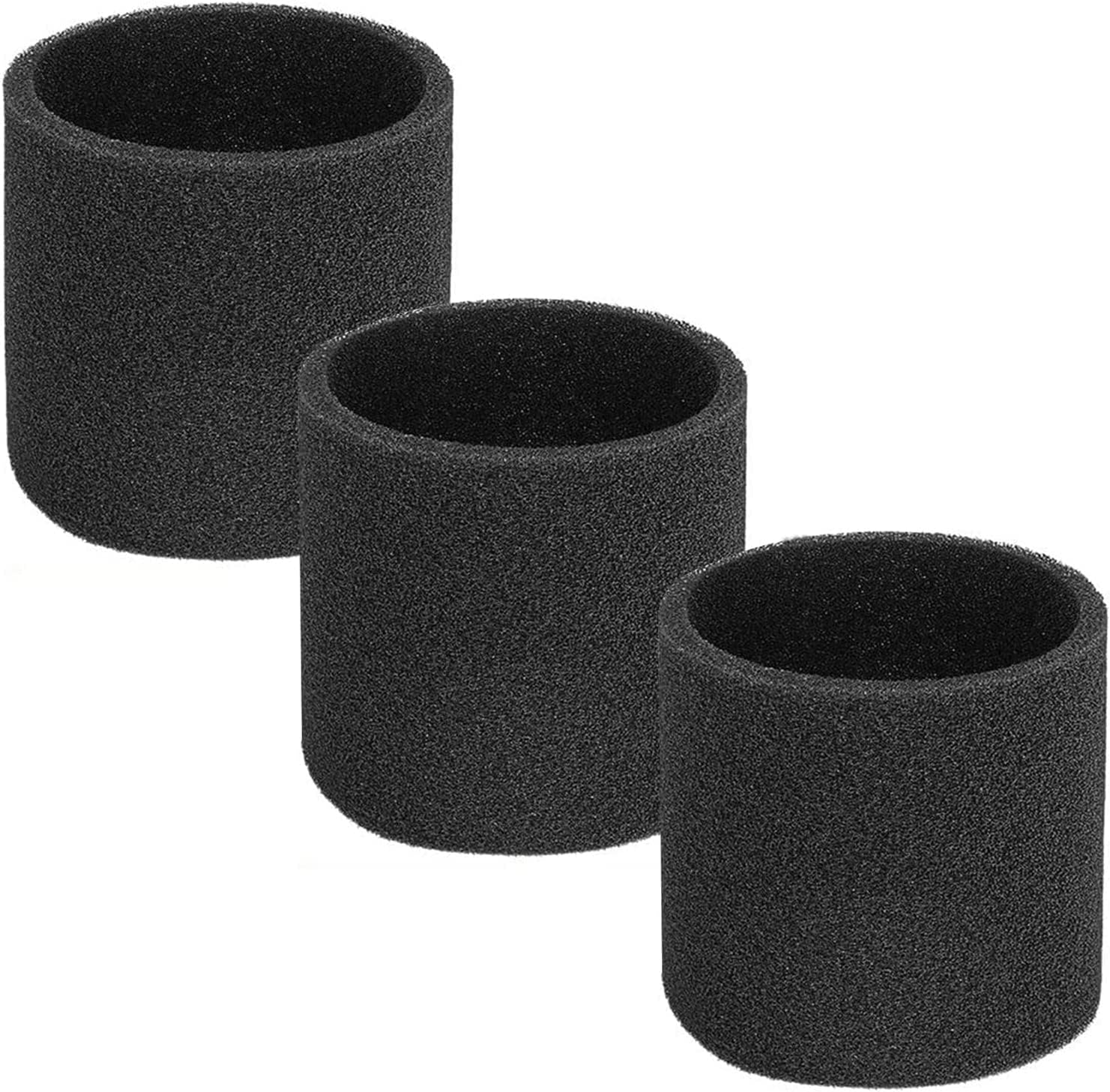 Shop Vac 90585 Foam Filter Replacements - 3 Pack for Wet Dry Vacuum Cleaner, Fit