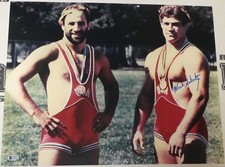 Mark Schultz Signed 16x20 Photo BAS COA 1984 Olympics Gold USA Wrestling w/ Dave