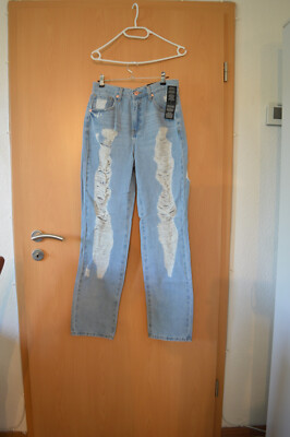 Joy Ride Shredded Straight Leg Jeans Light Wash Fashion Nova  36