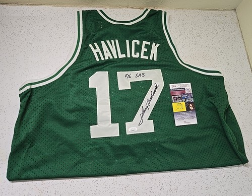 John Havlicek Signed Celtics Jersey HOF Inscribed JSA certified