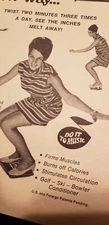 Easy Twist Excerciser Brochure Rare Collectible - California 1960s Girl Twisting