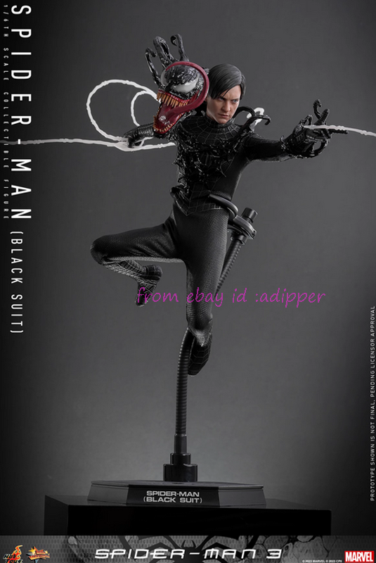 Perefect Hot Toys 1/6 Mms727 Spider-Man (Black Suit) Standard