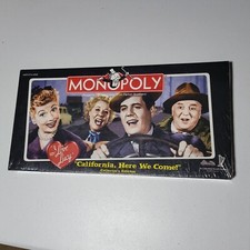 Monopoly CALIFORNIA, HERE WE COME I LOVE LUCY Edition 2005 Game brand new seal.
