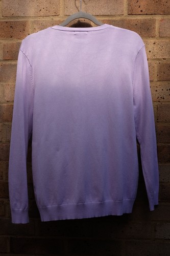 M & CO. Lilac Size 20 V Necked Jumper with Gold Stud Detail - Picture 2 of 2