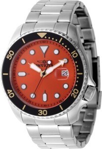 INVICTA インビクタ　レディース　シルバーステンレス　文字盤オレンジ INVICTA インビクタ レディース シルバーステンレス 文字盤オレンジ