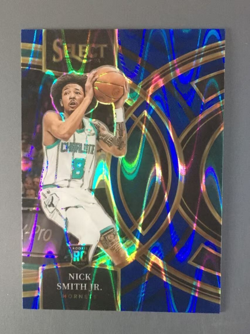 Nick Smith Jr 2023-24 Panini Select Premier Blue Tectonic Prizm /99 RC #119