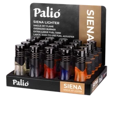 Palio Siena Single Jet Lighter Retail Display - 20 count
