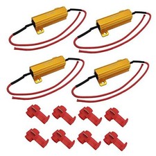 4Pcs 50W 6ohm Load Resistors - Fix LED Bulb Fast Hyper Flash Turn Signal