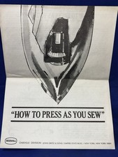 Vintage SCOVILL “HOW TO PRESS AS YOU SEW” LEAFLET