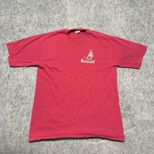 Vintage 1994 Minnesota Sailboat T Shirt L Cal Cru Made in USA Red Tee
