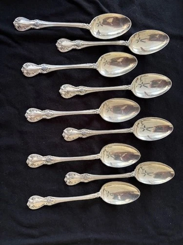 Towle OLD MASTER 9 Tea Spoons - No Monograms