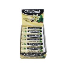 NEW Chap Stick 0.15oz Vanilla Mint box of 12 sealed chapstick lip balm tubes