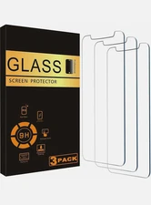 3-PACK For iPhone 15 14 13 12 11 Pro Max XR Tempered Glass Screen Protector