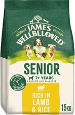 Wellbeloved Dog Senior Hypoallergenic Dry Food Lamb and Rice 15 kg 5.00 per kilo