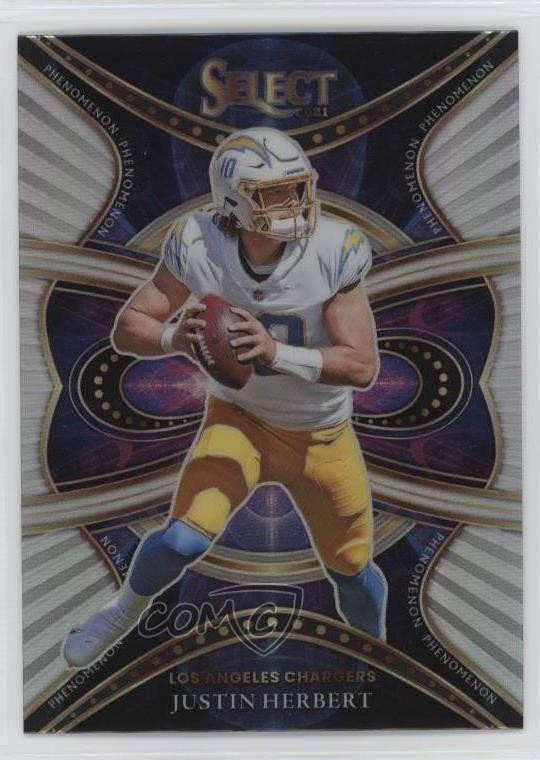 2021 Panini Select Phenomenon Silver Prizm Justin Herbert #PHE-4 0s9t