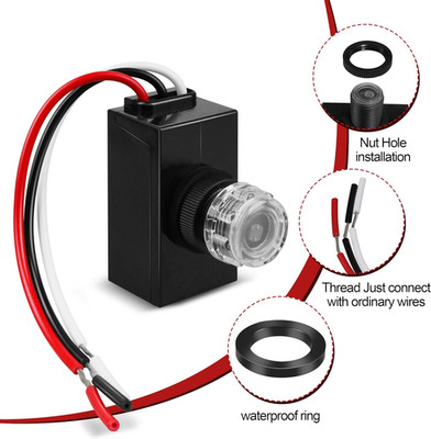 2 Pack Dusk to Dawn Sensor for Outdoor Lighting, 120-277V Photocell Photoelec...