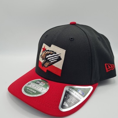 Fresno Grizzlies Black New Era 9FORTY M Crown Adjustable Snapback Cap Hat OSFM