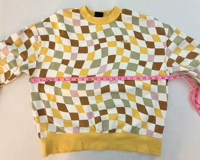 Retro Aesthetic Vans Club Slouchy Comfy Crewneck Sweatshirt Size XS
