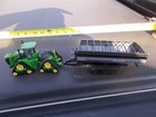 Ertl John Deere 9470RX Quad Tractor Spec Cast Elmer's Haulmaster 2000 Grain Cart — photo 1