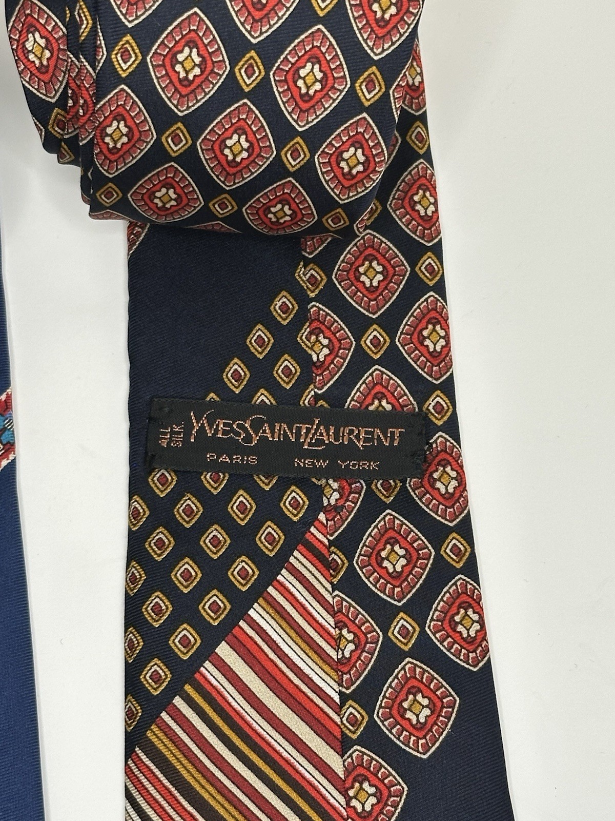 Yves Saint Laurent, Men’s Vintage Silk Ties, Lot Of 3, Multicolor/Multipattern thumbnail 5