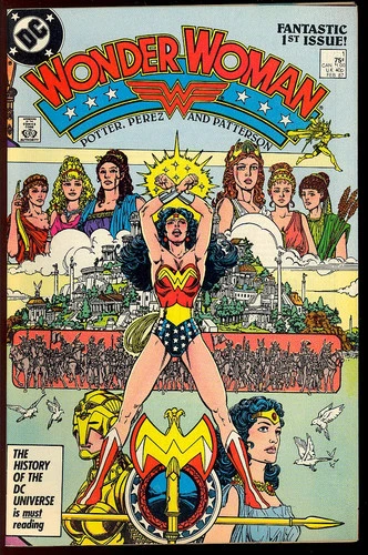 Wonder Woman #1 (2nd Series) High Grade Copper Age Vintage DC Comic 1987 VF