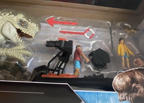 Jurassic World Rebirth Distortus Rex Island Escape Set Dino, Raft, Aquilops Rare - Picture 10 of 10