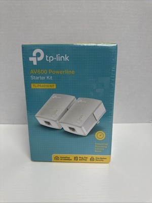 TP Link AV600 Power line Starter Kit TI-PA4010 kit