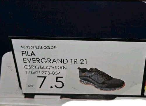 Neu Fila Größe 7,5 Evergrand Tr 21 Herrenschuhe 7 1/2 schwarz Tarnmuster orange - Bild 7 von 7
