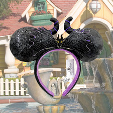 Disney Parks Maleficent Sleeping Beauty Dragon Headband NEW Minnie Mouse Ear