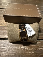Michael Kors Womens Watch 22mm Brown Dial Faux Tortoise MK-4122 - Needs Battery