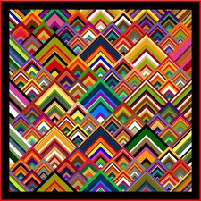 PINNACLES - 75" x 75" - Quilt-Addicts Precut Quilt Kit Double