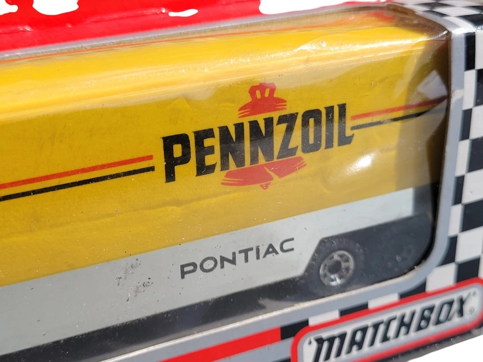 老式 1991 年火柴盒运输车 Pennzoil 拖拉机拖车 - 1: 87 压铸完好无损! — 第 3/4 张图片