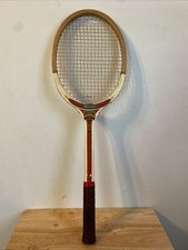 Vintage Slazenger Excelsis Micro-balanced Wooden Tennis Racket Medium 4 1/2.
