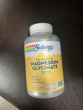 Solaray Magnesium Glycinate Capsules 350mg 12...