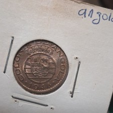 Rare Angola 1948 20 Centavos Coin Republica Portuguesa Y-23 Collectible