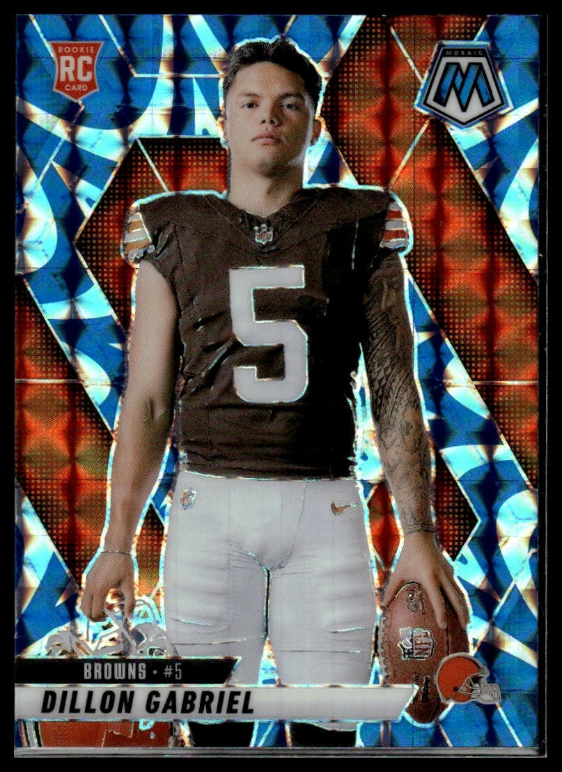 2025 Panini Mosaic #277 Dillon Gabriel Mosaic Reactive Blue
