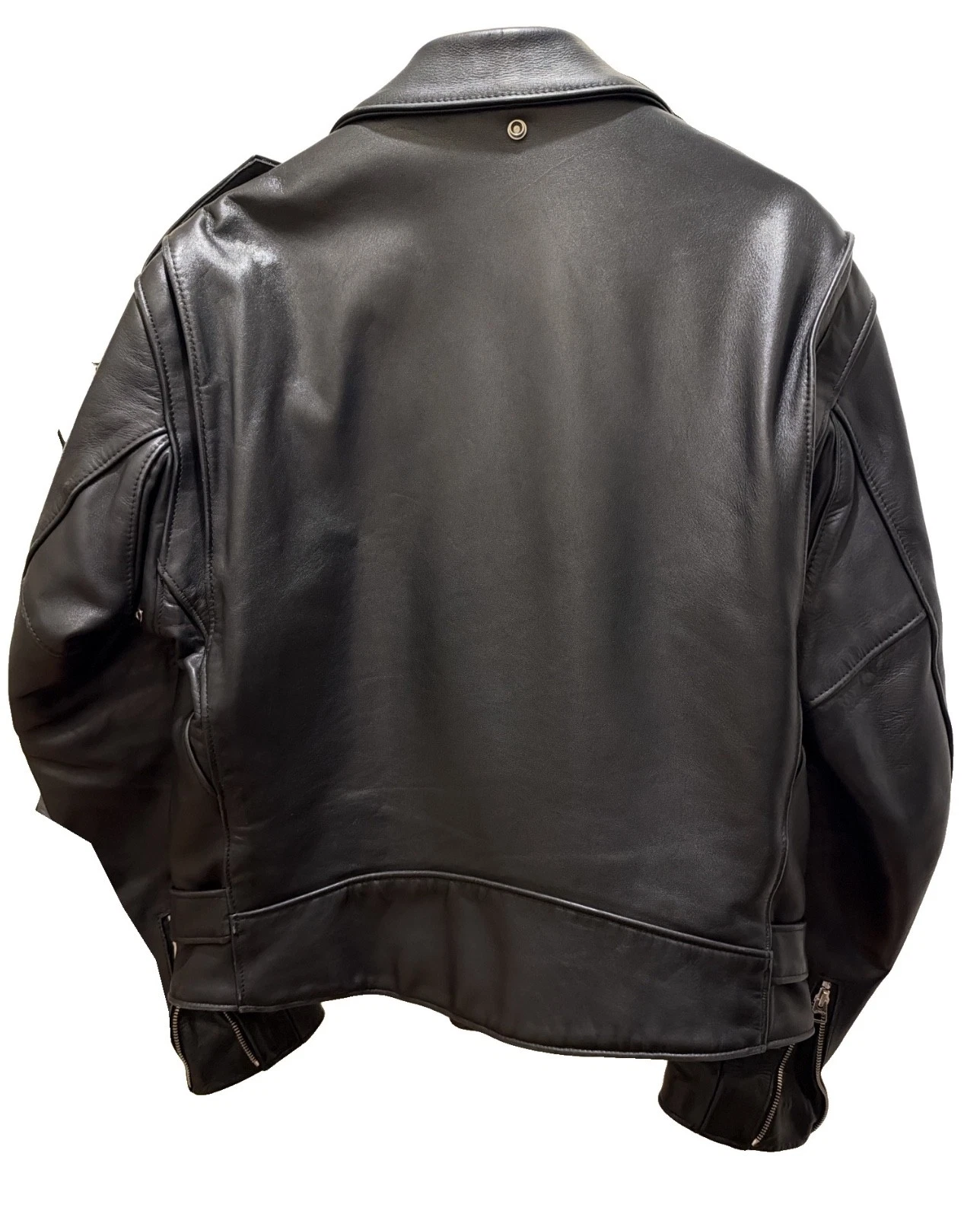 Schott Perfecto 618 Leather Motorcycle Jacket Men Size 42 Black Steerhide MIUSA - product detail image 5