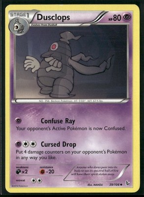 Pokémon Dusclops #39/106 XY - Flashfire Near Mint or Better