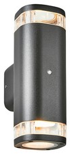 Outdoor Light Black Eos 2 Wall IP54 Photocell Zink ZN-35072-BLK