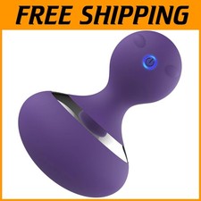Vibrating Massage Ball for Neck Body, Rechargeable Purple