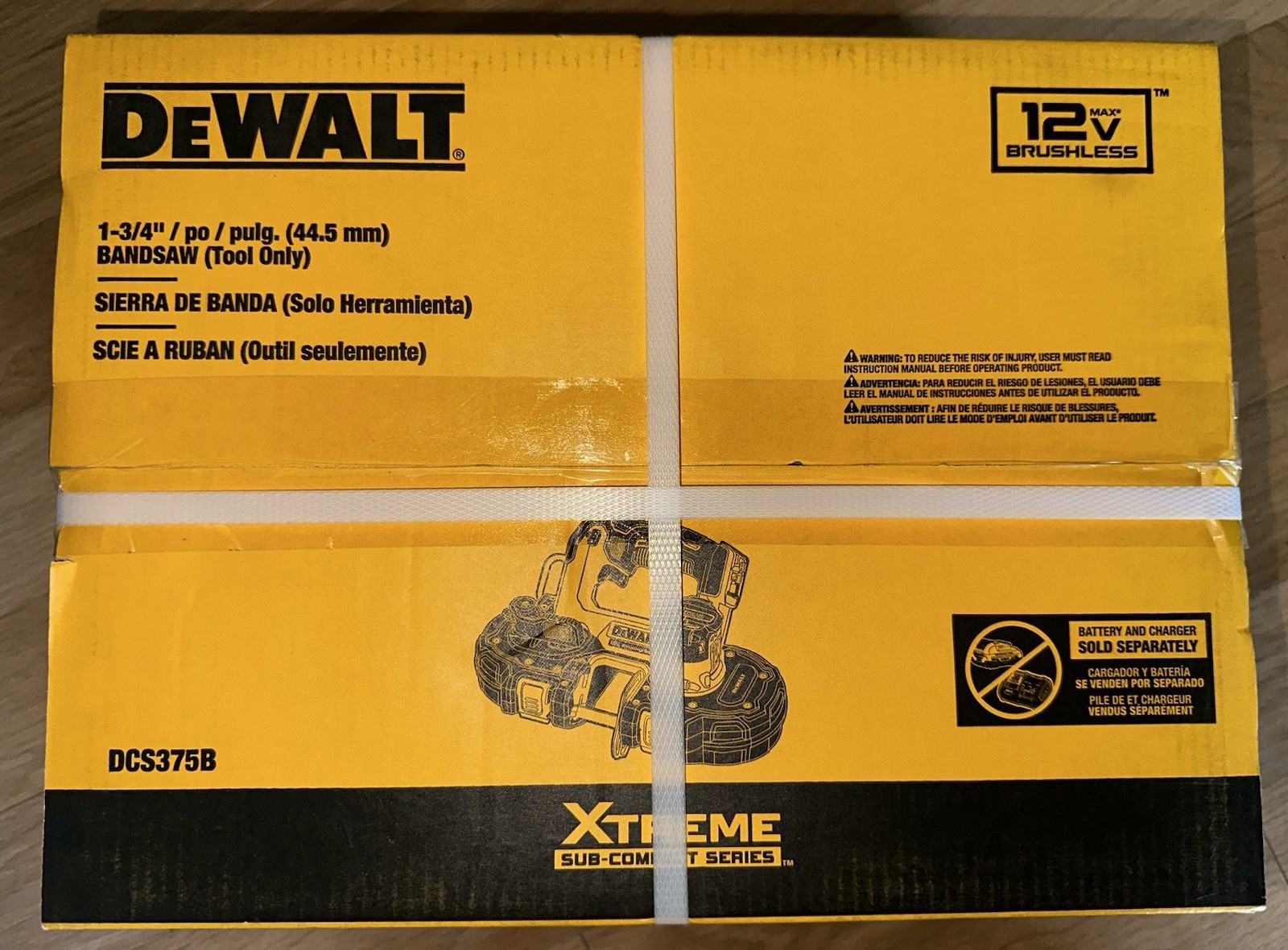 Dewalt DCS375B MAX XTREME Compact Lithium-Ion Cordless Bandsaw, 12V (Tool Only)
