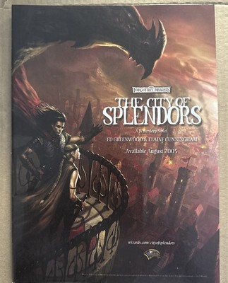 Forgotten Realms Dungeons & Dragons City Of Splendors Book Authentic Print Ad