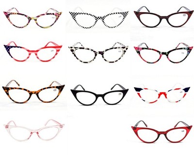 Cat Eye Fashion Chic Lesebrille Retro Stylisch Auswahl 11 Farben MT57