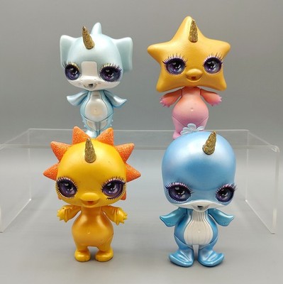 Poopsie Slime Surprise Fantasy Sparkly Critters Lot of 4 Shark Sun Star Whale