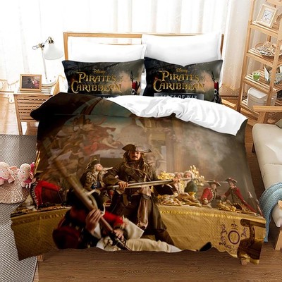 07.Pirates of the Caribbean Bettwäsche Set Kissenbezüge80x80 Anpassbar Bettbezug