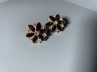 Vintage Roman Gold Tone Hoop Earrings Chunky Oval Pierced Statement Style — photo 6